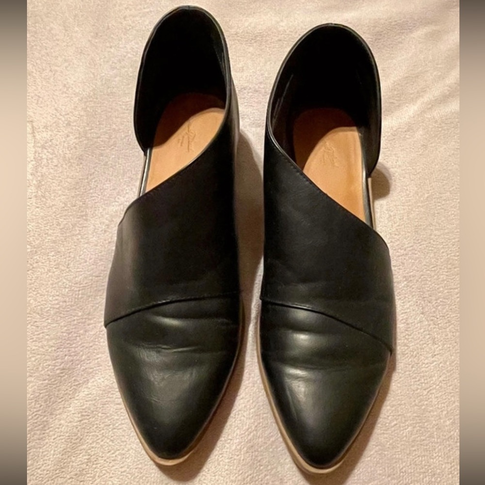 Black ankle cut out boots